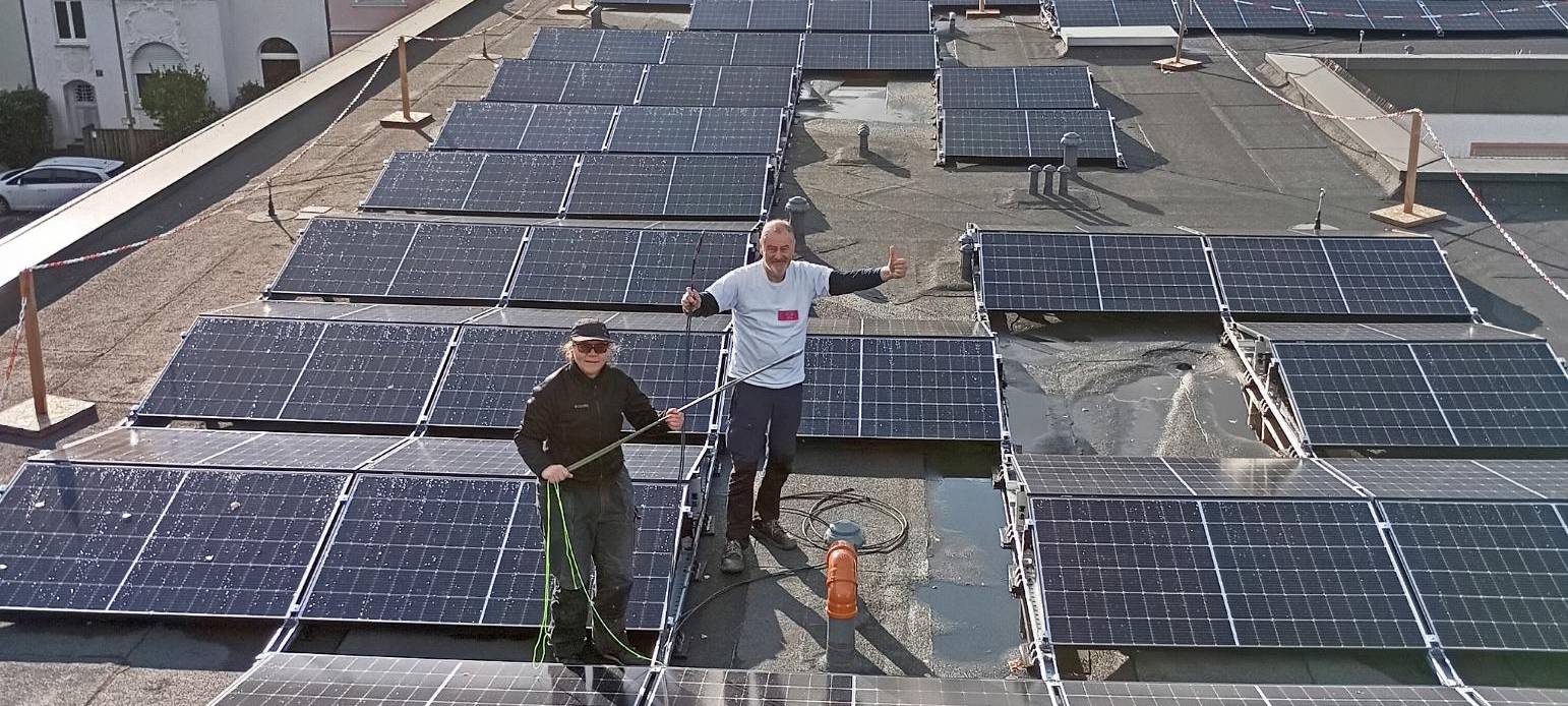 Nachbarn lassen große Solaranlage in Dortmund-Körne bauen