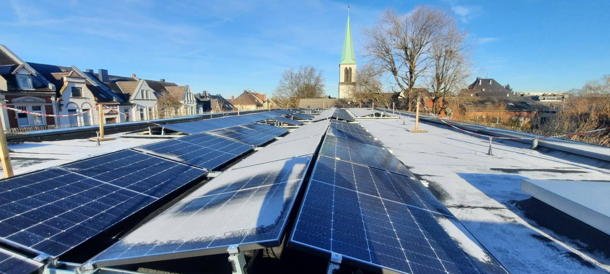 Nachbarn lassen große Solaranlage in Dortmund-Körne bauen