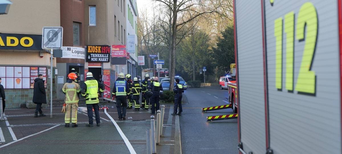 Feuer in Dortmunder Kiosk