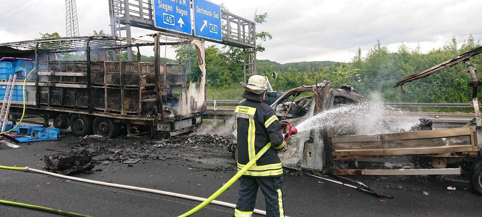 Schwerer Unfall auf der A1