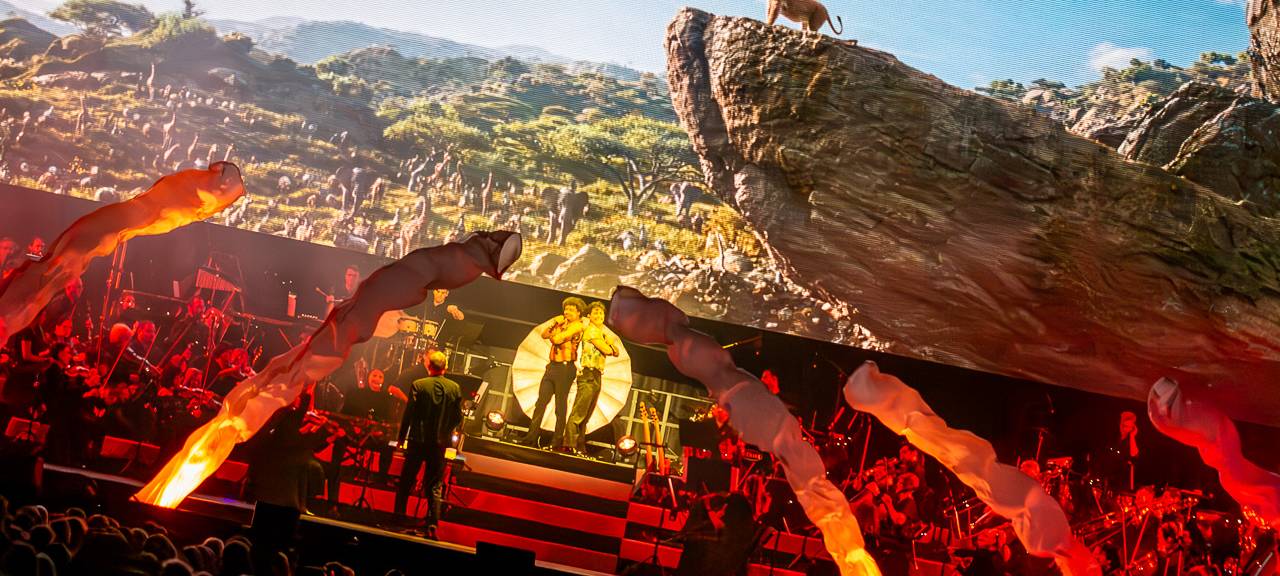 Disney in Concert findet in der Oberhausener Rudolf Weber-ARENA im Mai vor vielen Zuschauern und Fans statt.