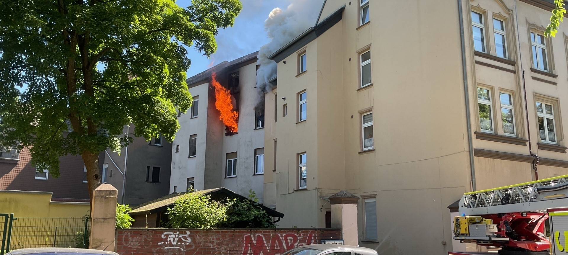 Wohnungsbrand in Dortmund-Marten