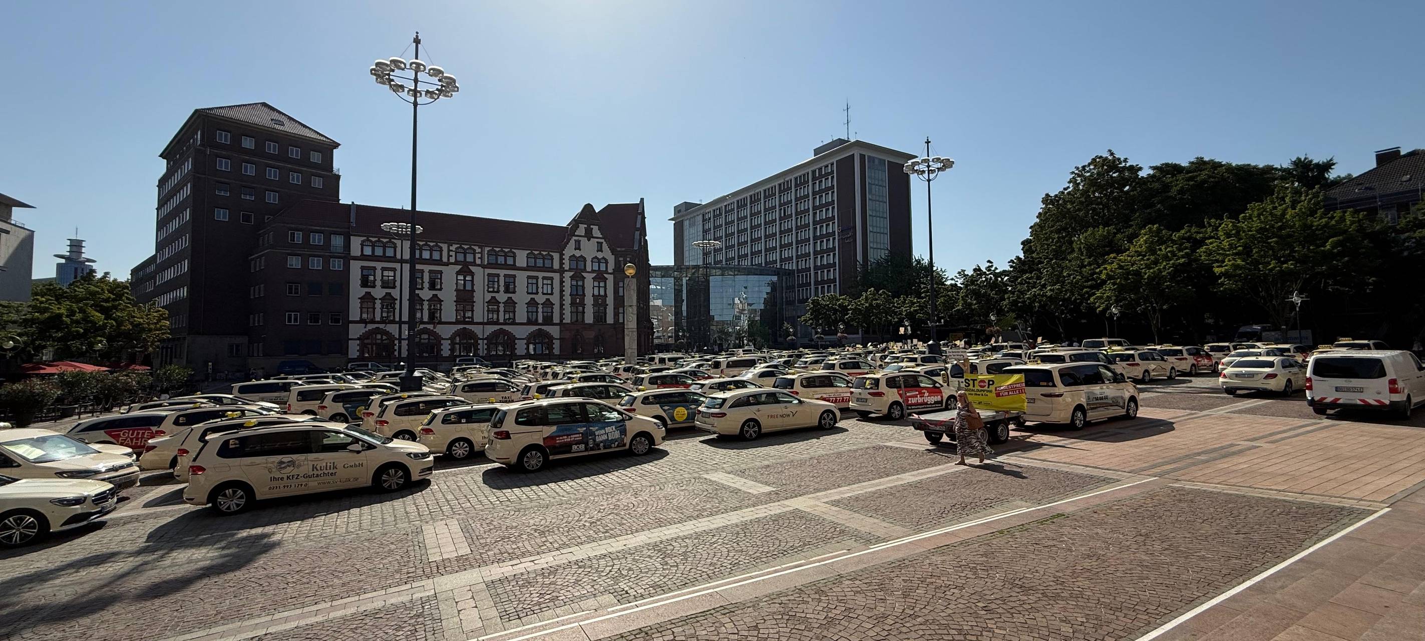 Taxi-Demo in Dortmund
