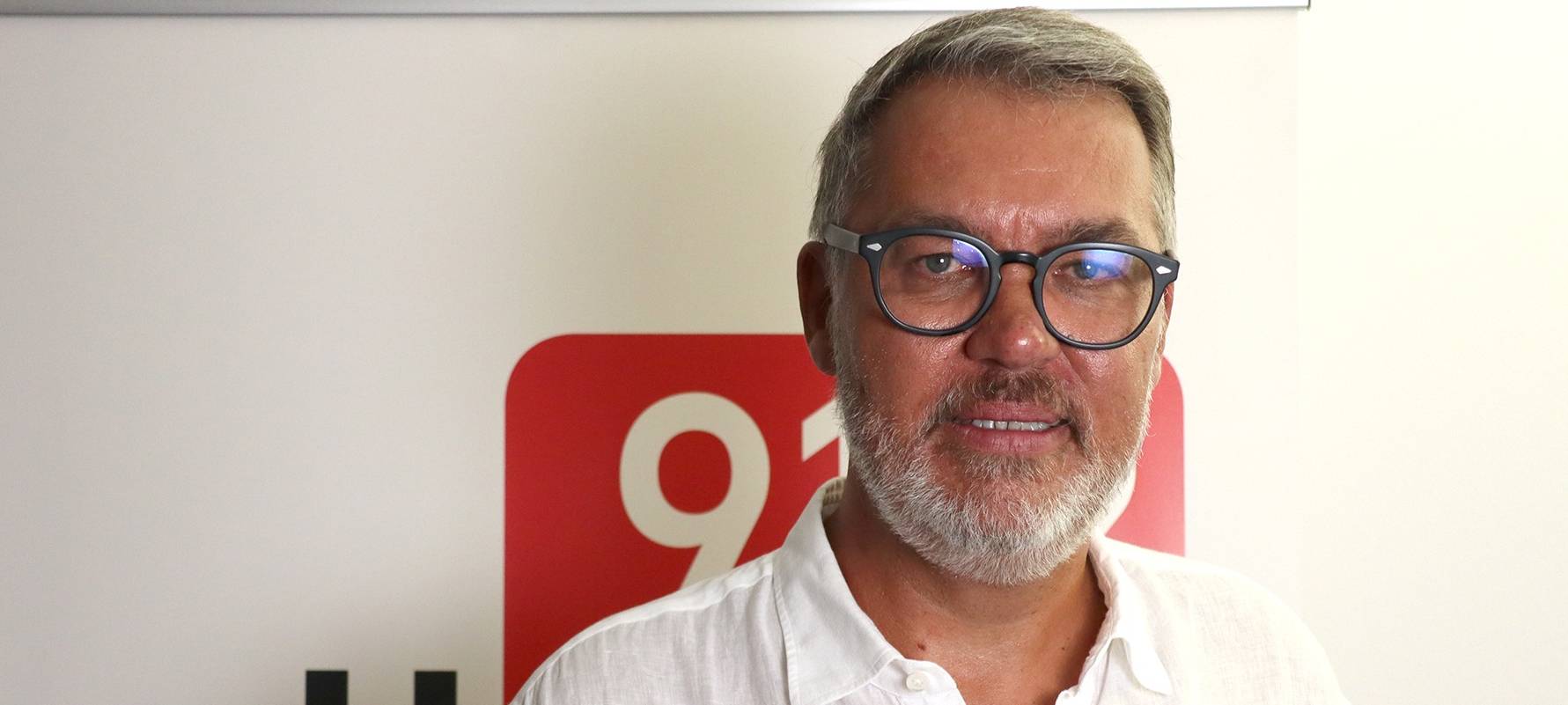 OB Thomas Westphal im Radio 91.2-Studio.
