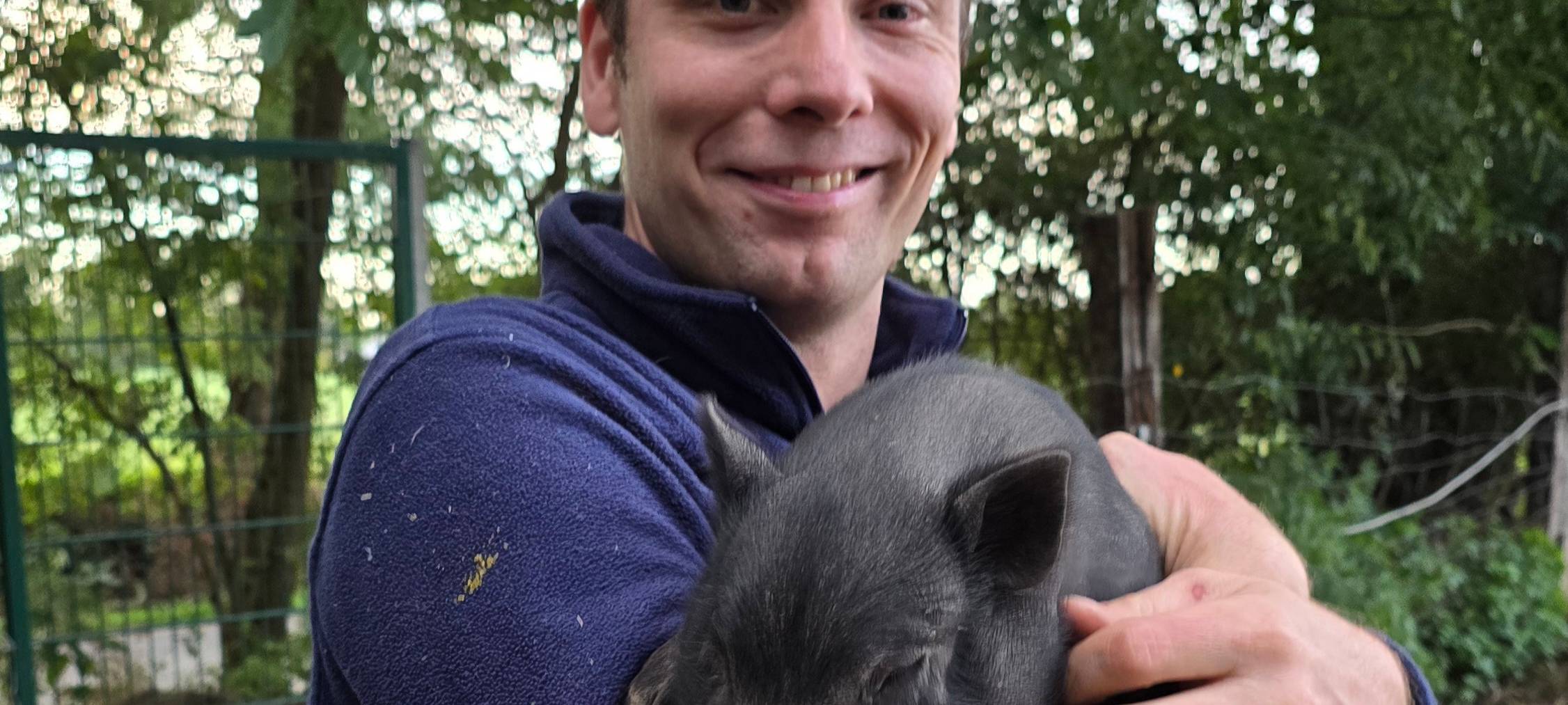 Andre und eins seiner Ferckel