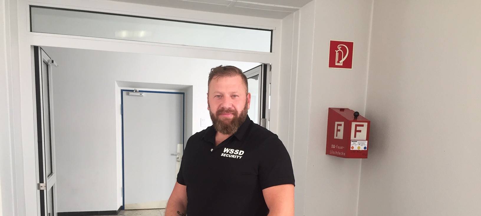 Menschliche Brandwache in der Dortmunder Fachhochschule