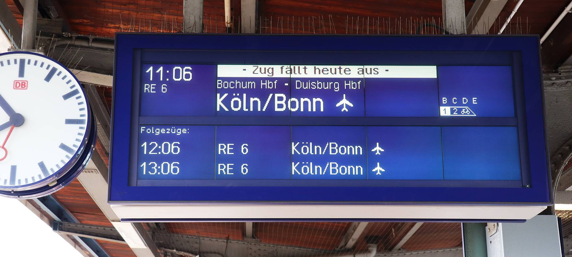 Oberleitungsschaden repariert - Bahnverkehr läuft wieder