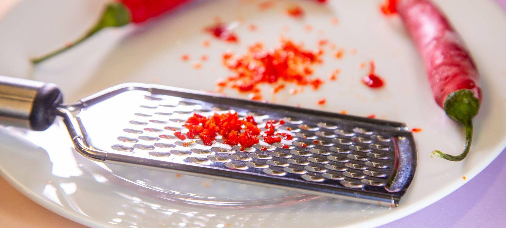 Geriebene Chilischote