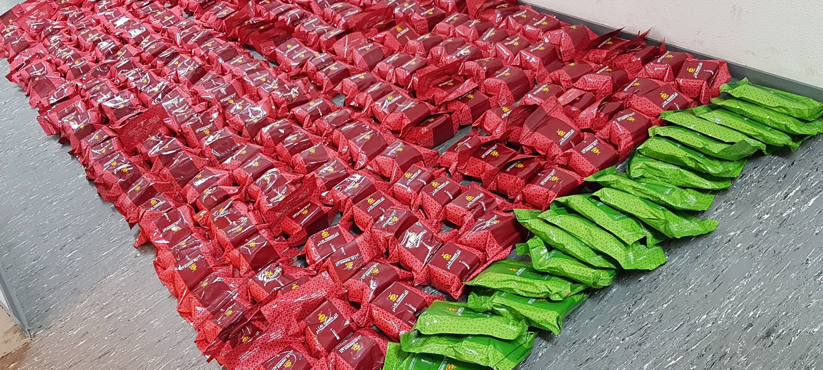 300 Kilogramm Wasserpfeifentabak beschlagnahmt