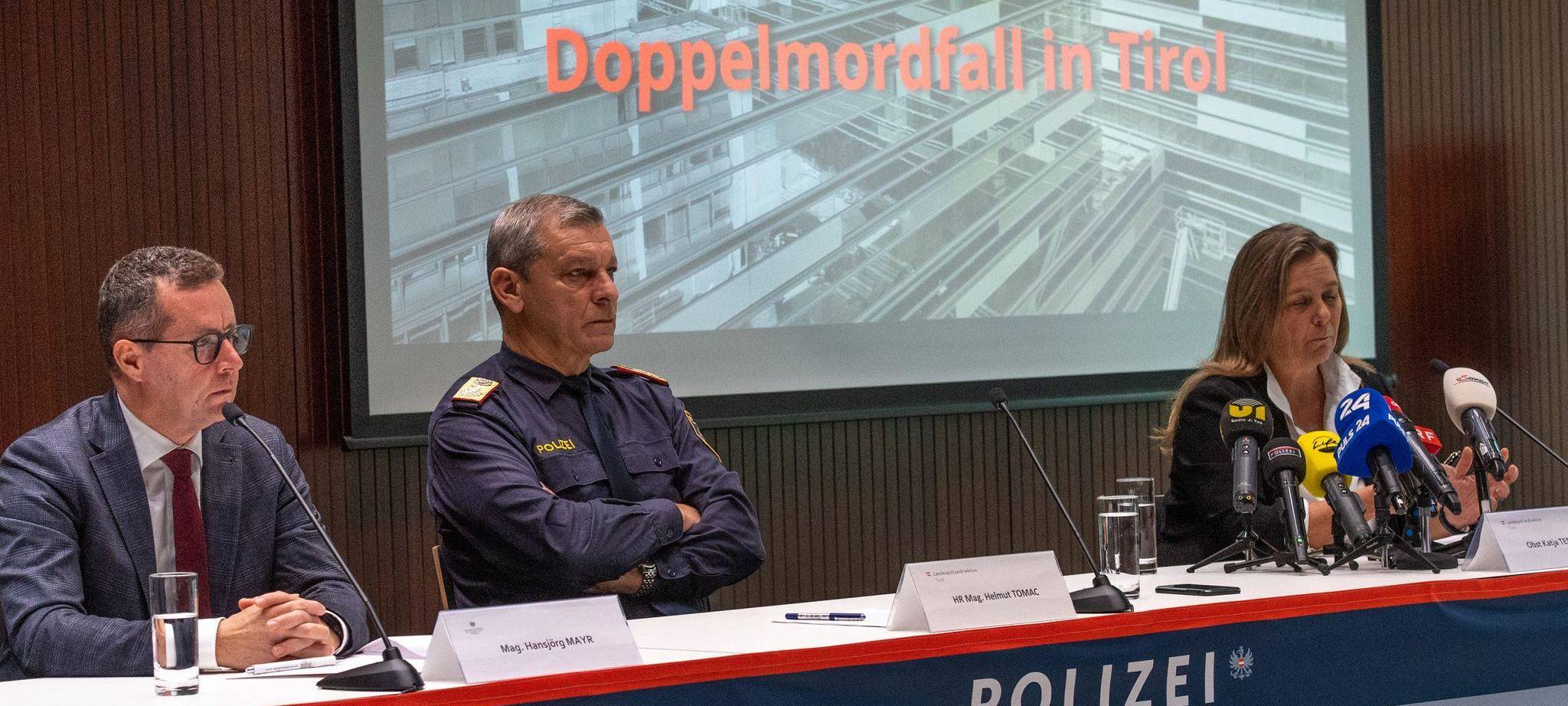 Pressekonferenz zu Doppelmordfall in Tirol