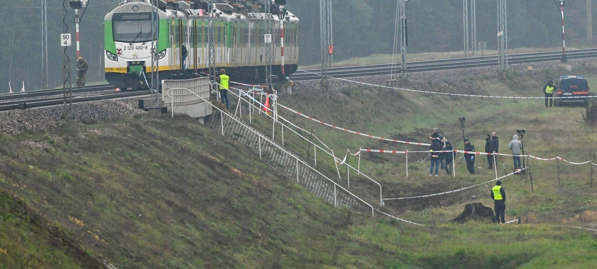 Bahnstrecke in Polen durch Sabotage beschädigt