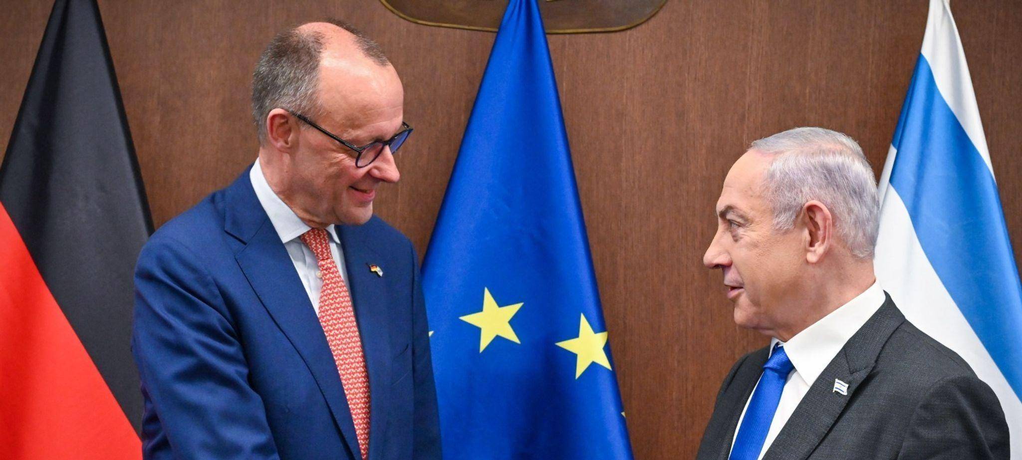 Merz telefoniert mit Netanjahu: Waffenstillstand erreichen