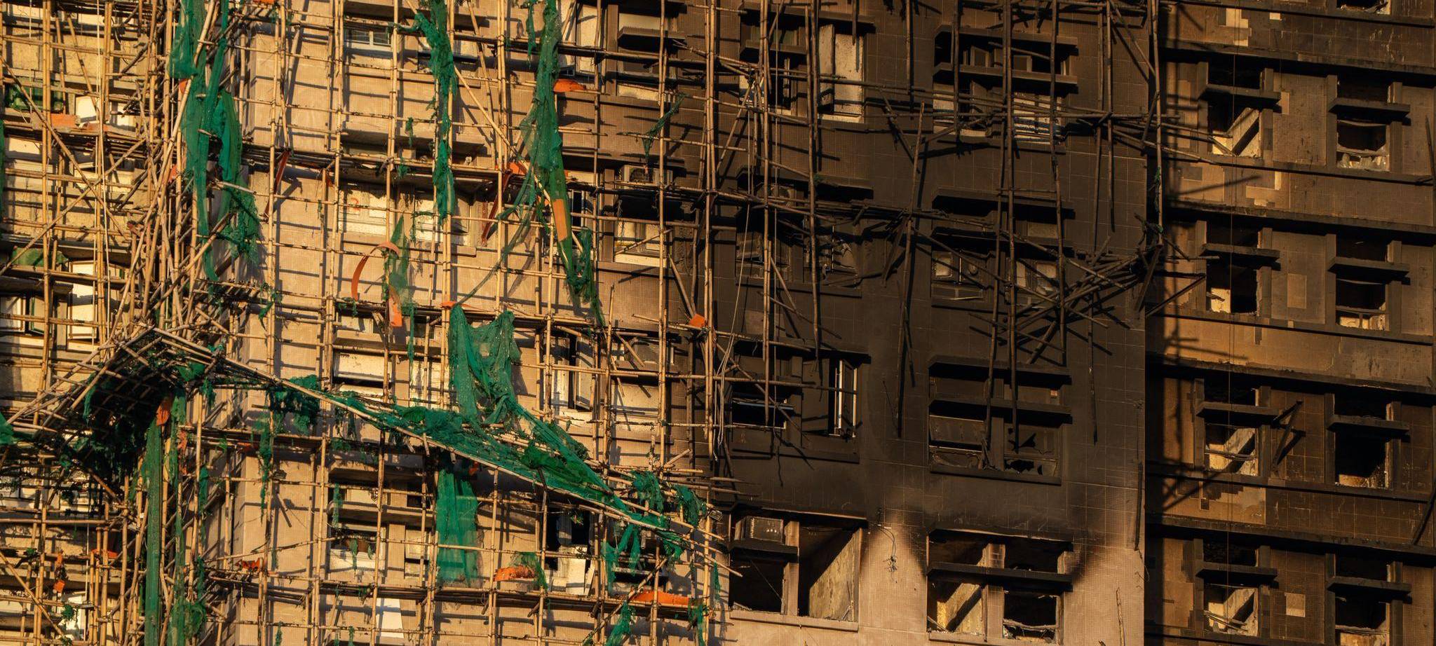 Nach Brand in Hongkong