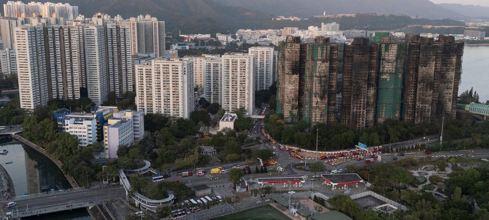 Nach Brand in Hongkong