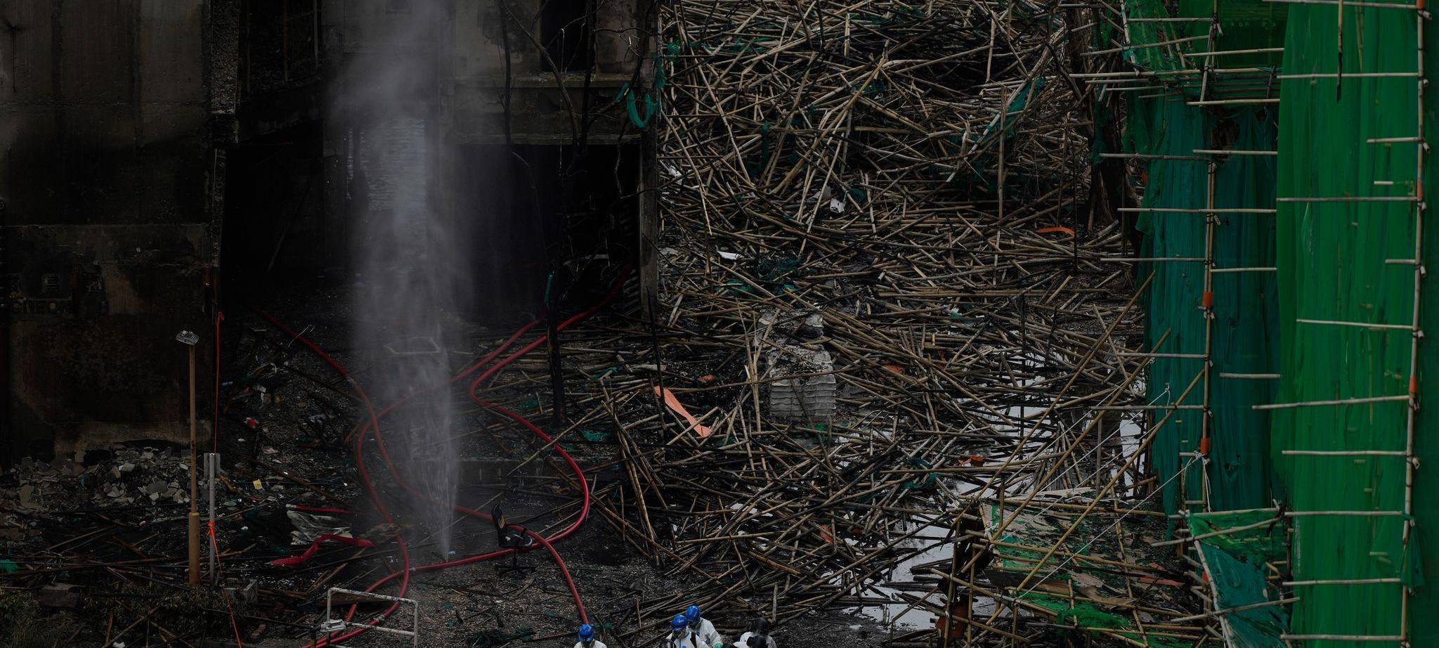 Nach Brand in Hongkong