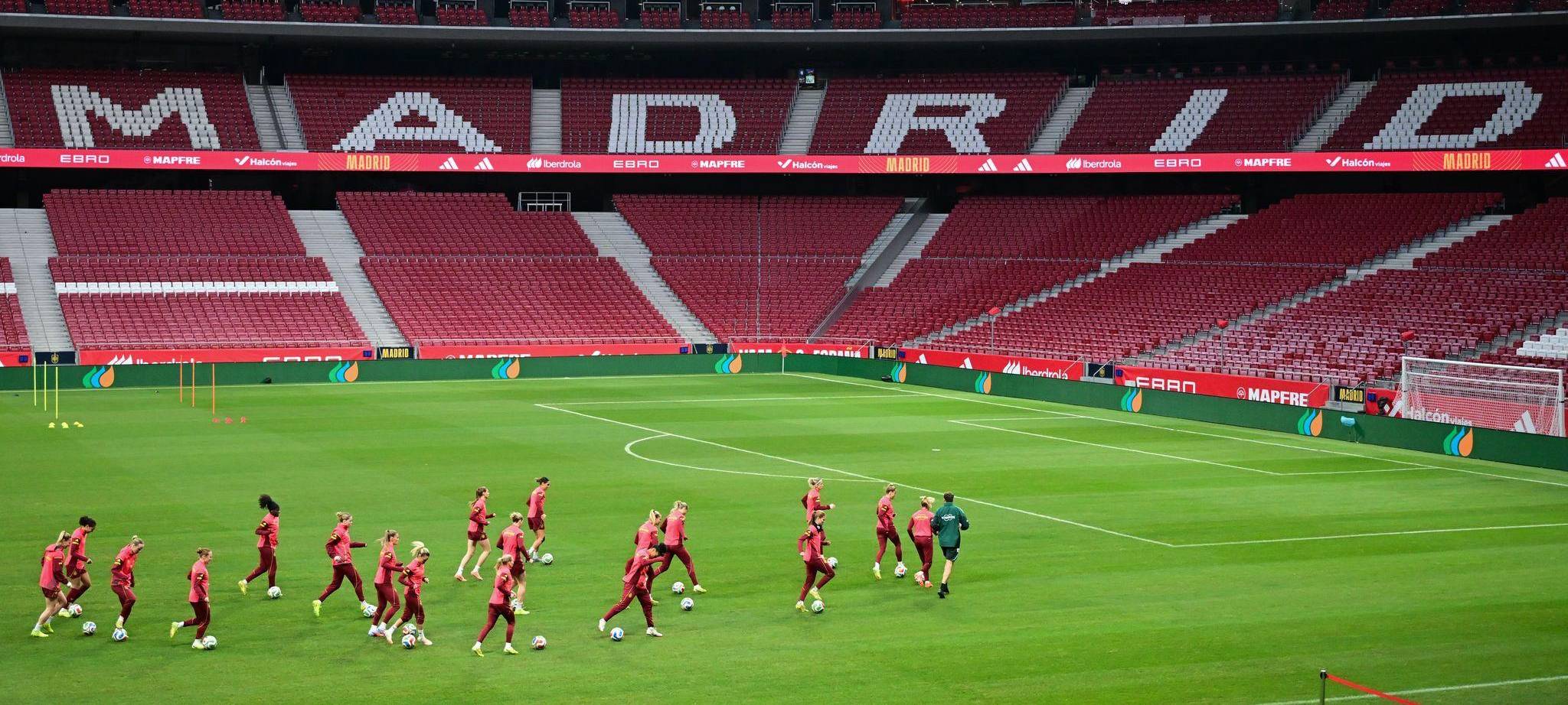 DFB-Team beim Abschlusstraining