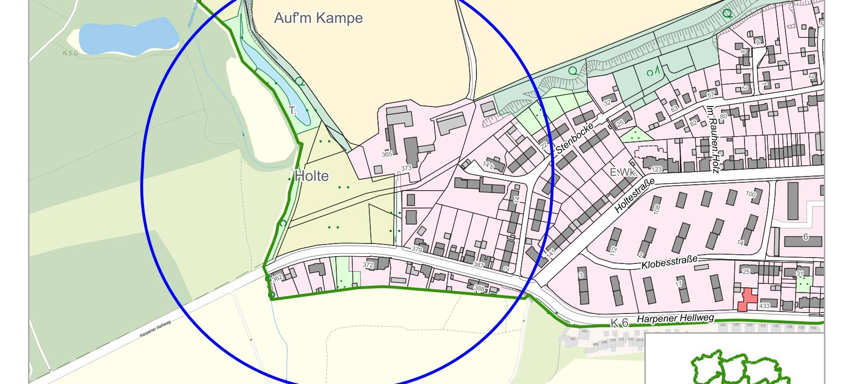 Blindgänger am Harpener Hellweg