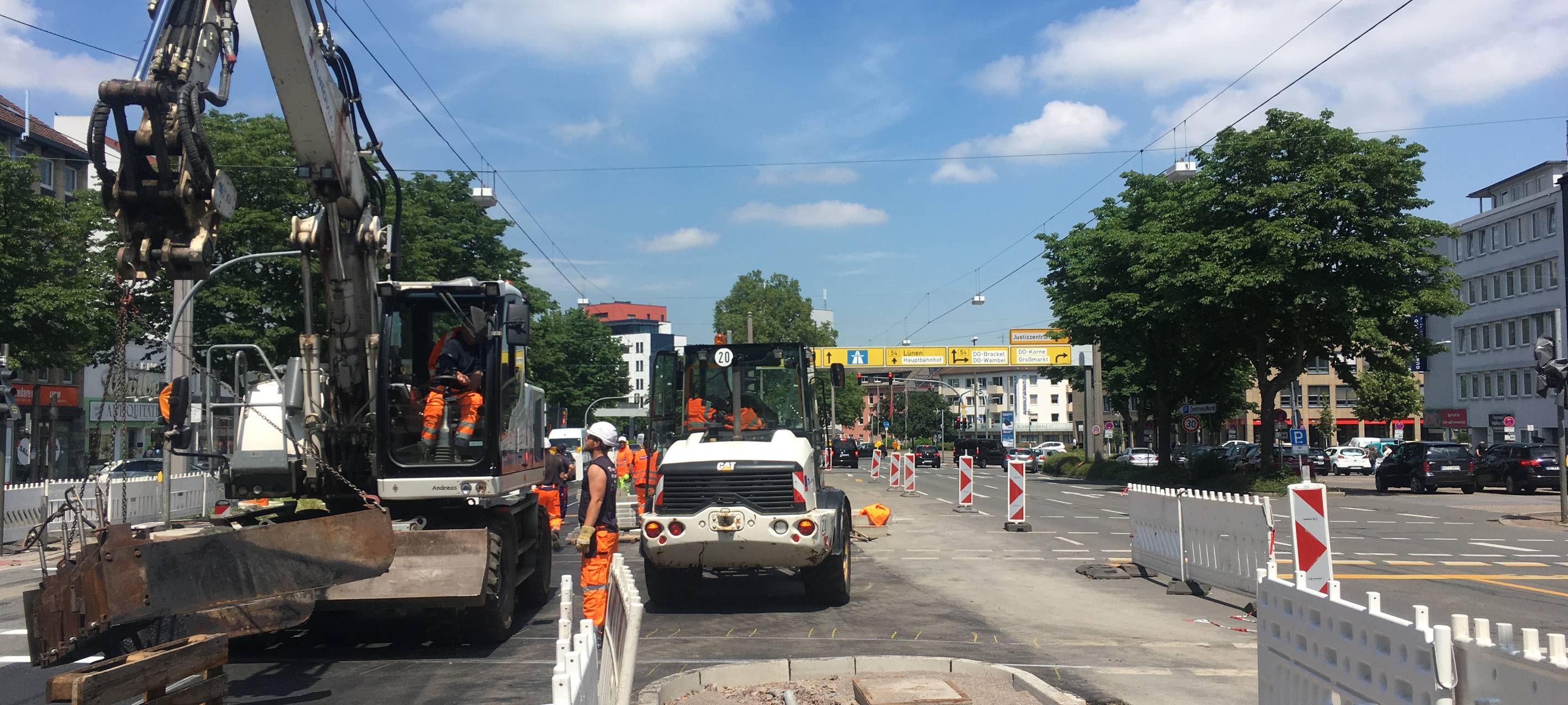 Bauarbeiten am Ostwall fast fertiggestellt