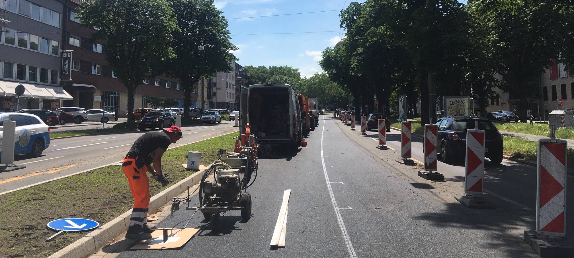 Tempo 50 auf dem Ostwall