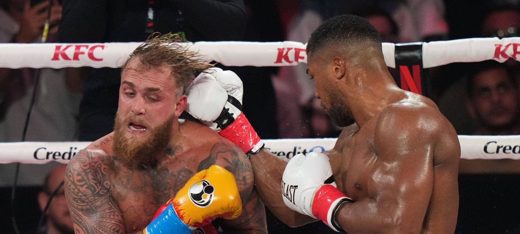 Anthony Joshua (r) gegen Jake Paul