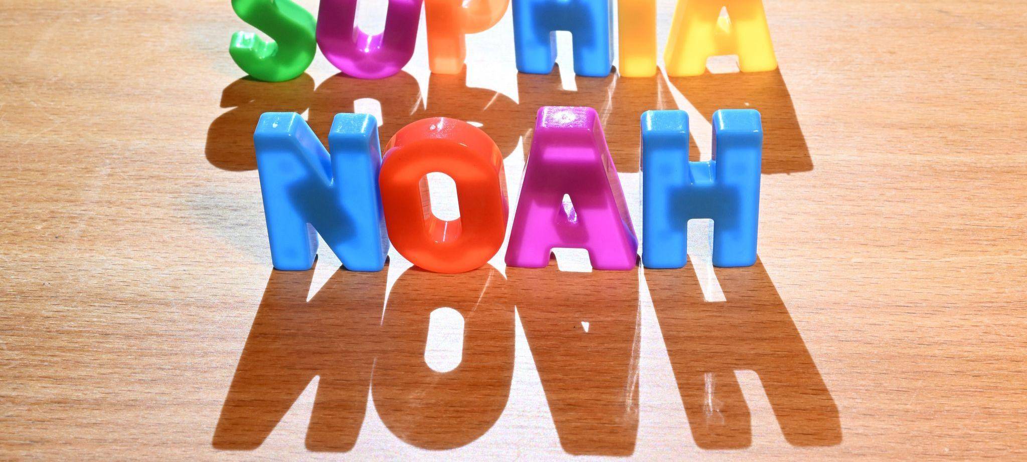 Illustration - Vornamen - Sophia und Noah