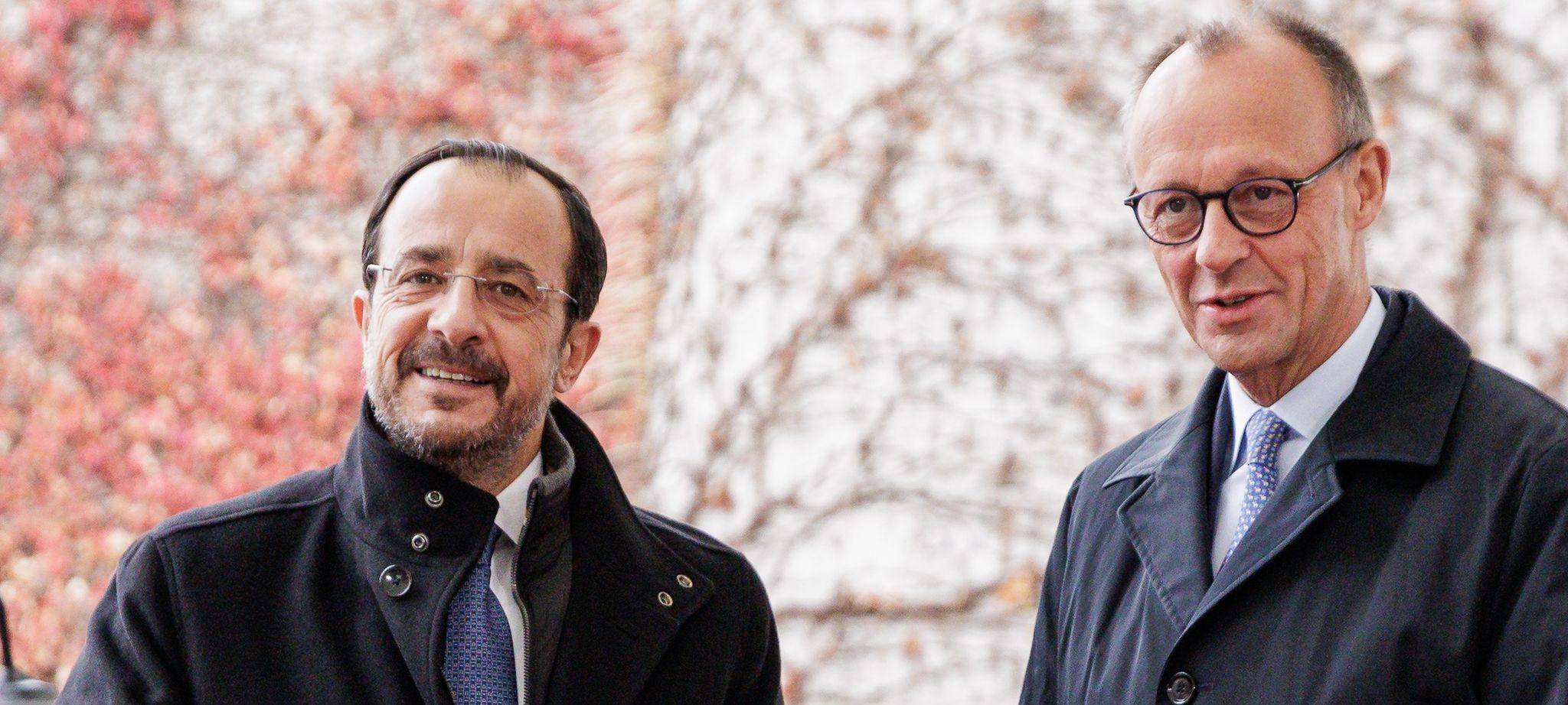 Bundeskanzler Merz und Zyperns Präsident Christodoulides