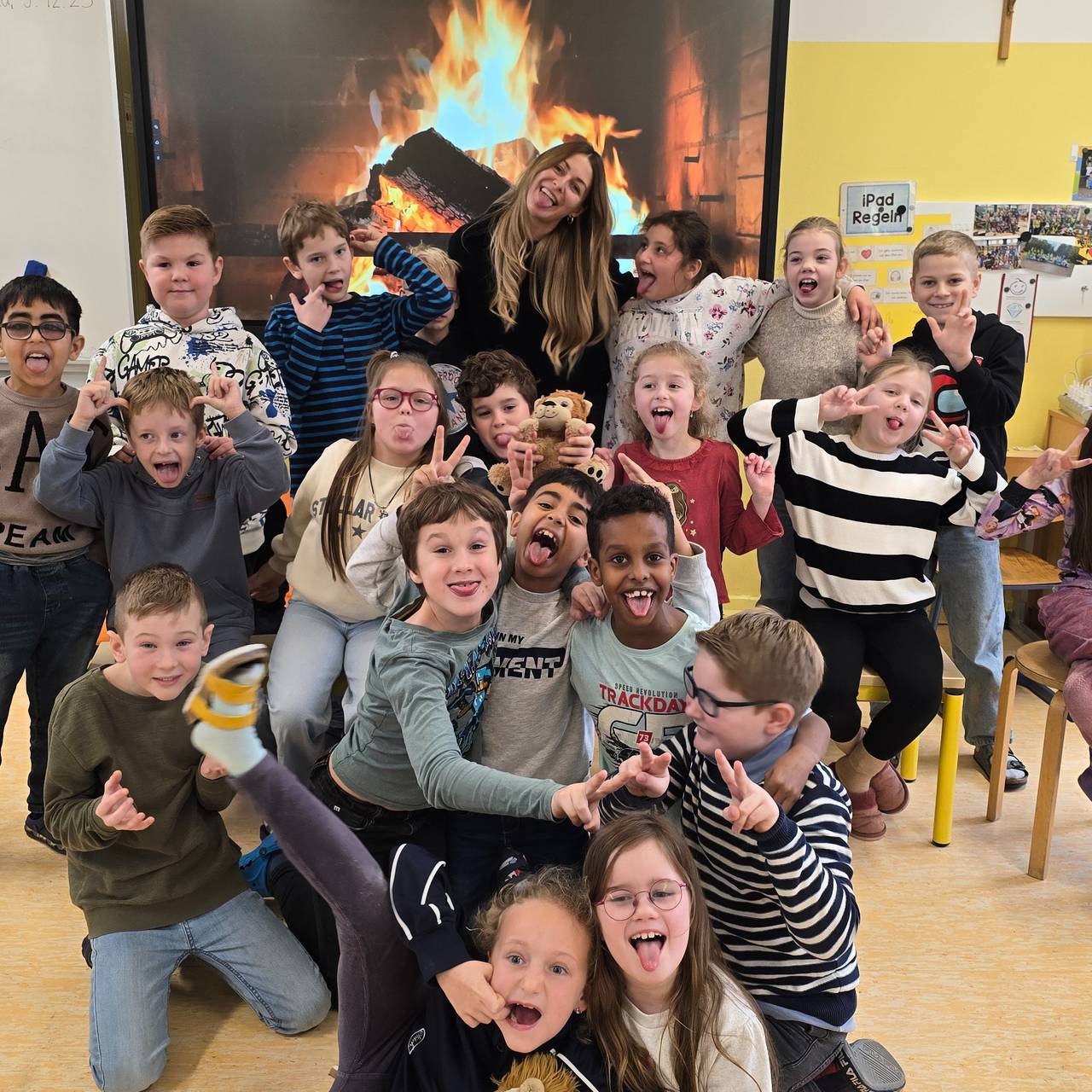 Frau Ferdinand und ihre Drittklässler