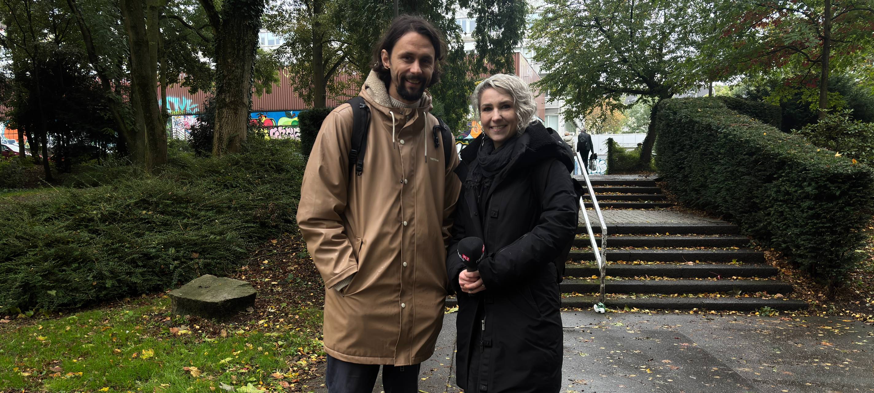 Neven Subotic und Reporterin Selina Stolze