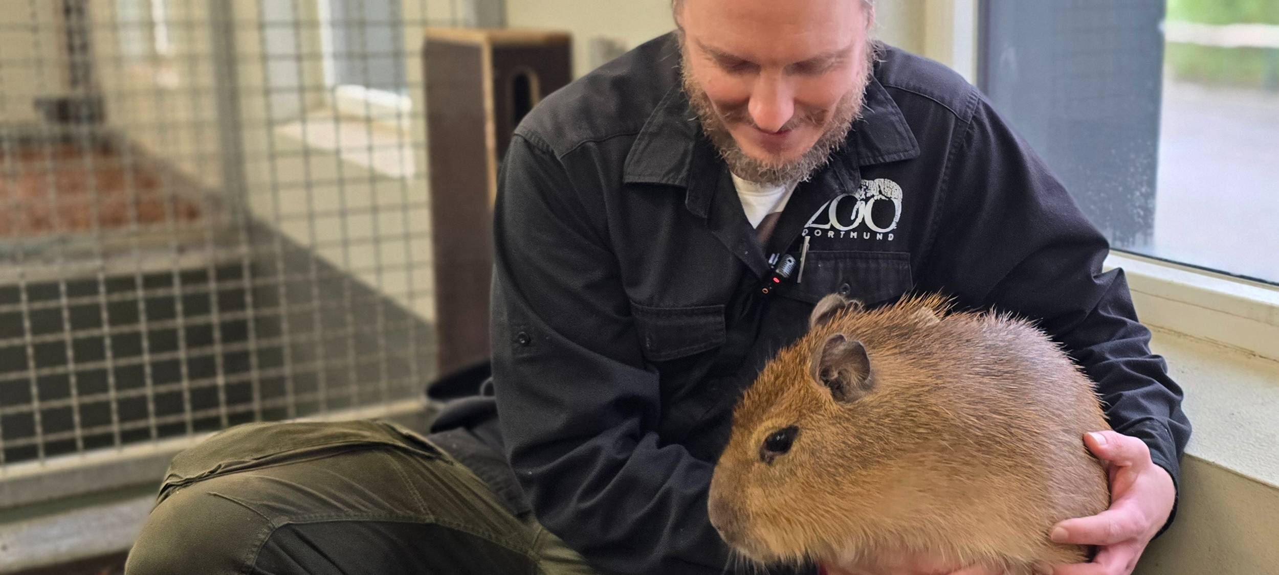 Marcel Stawinoga ist Zoolotse im Dortmunder Zoo.