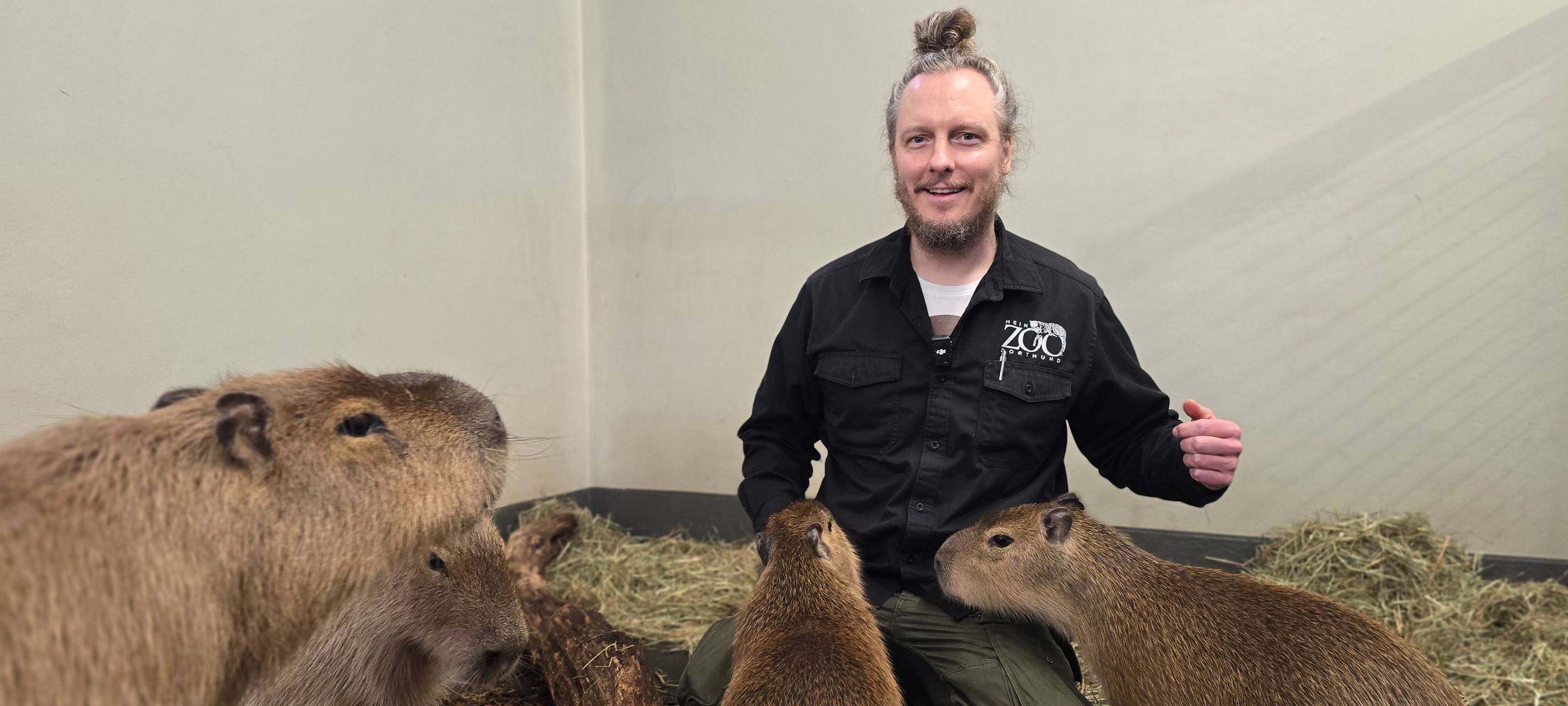 Marcel Stawinoga ist Zoolotse im Dortmunder Zoo.