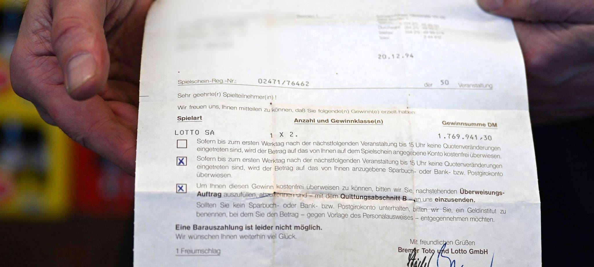 Lottogewinner Oliver Intemann