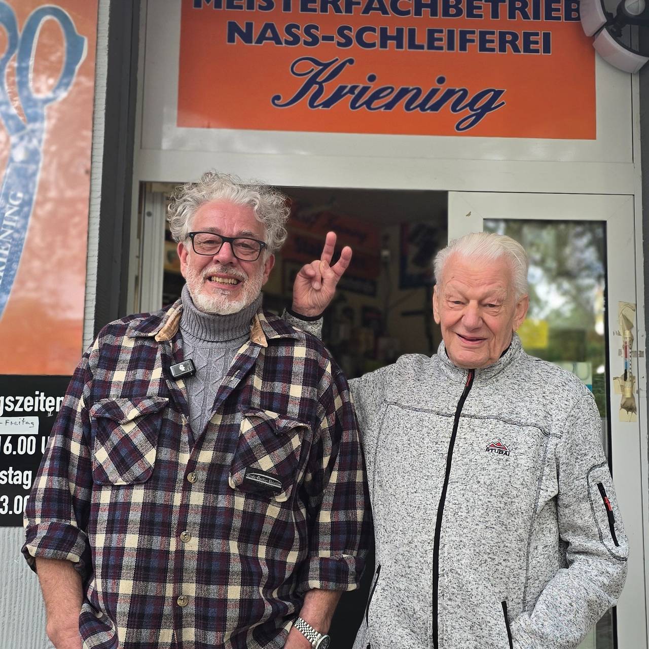 Ralf (li.) und sein Vater Paul Kriening.