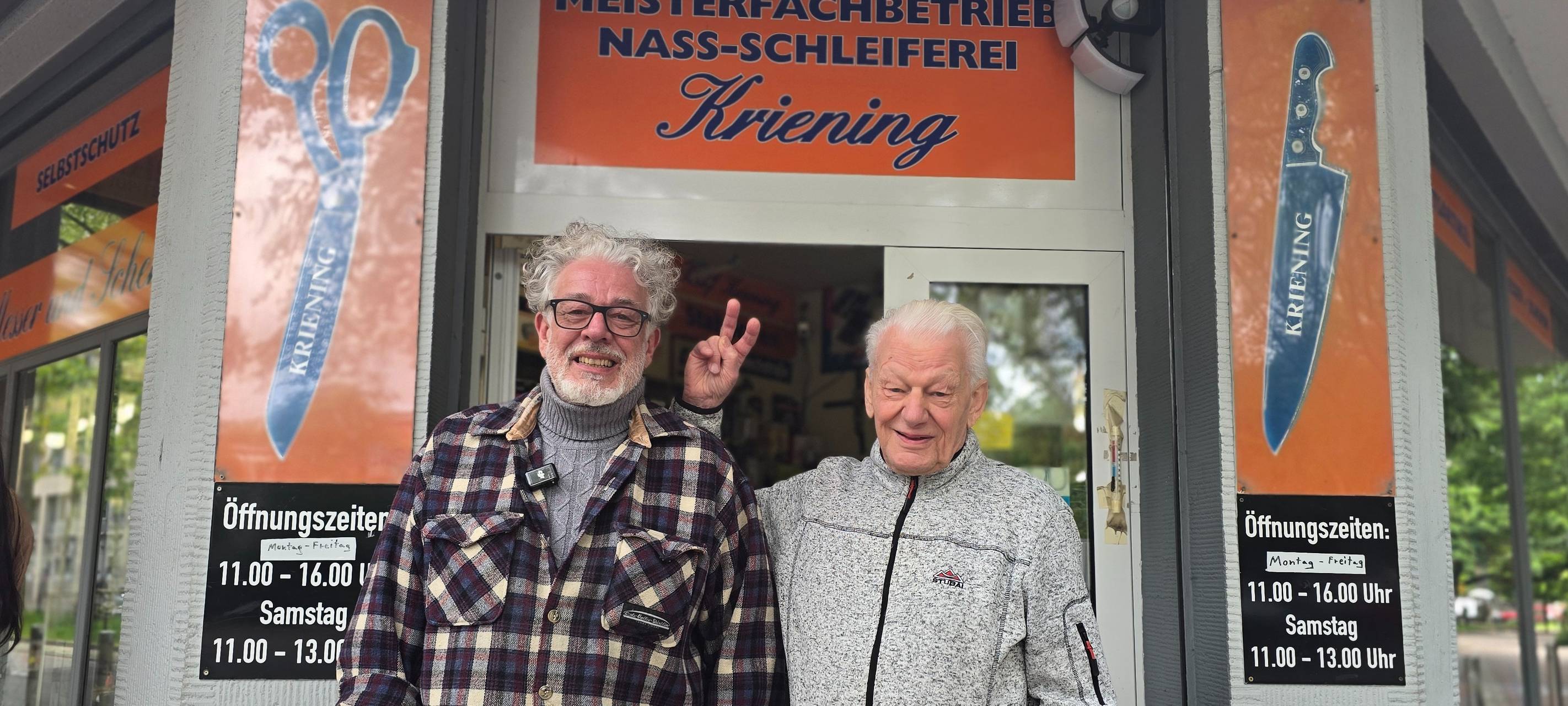 Ralf (li.) und sein Vater Paul Kriening.
