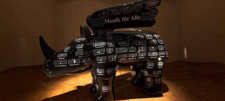 Dortmunder Nashorn, gestaltet von Smart Art.