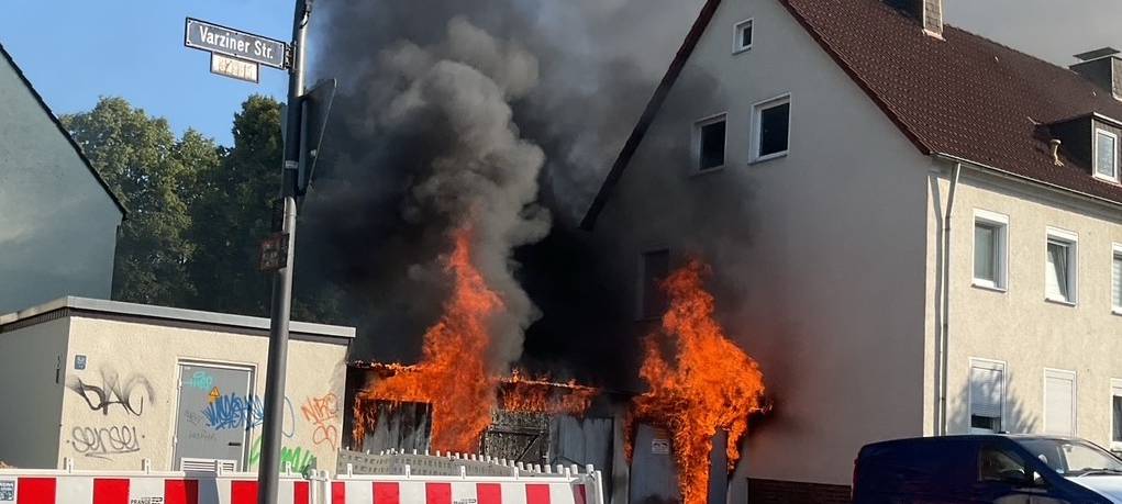Garagenbrand in Huckarde