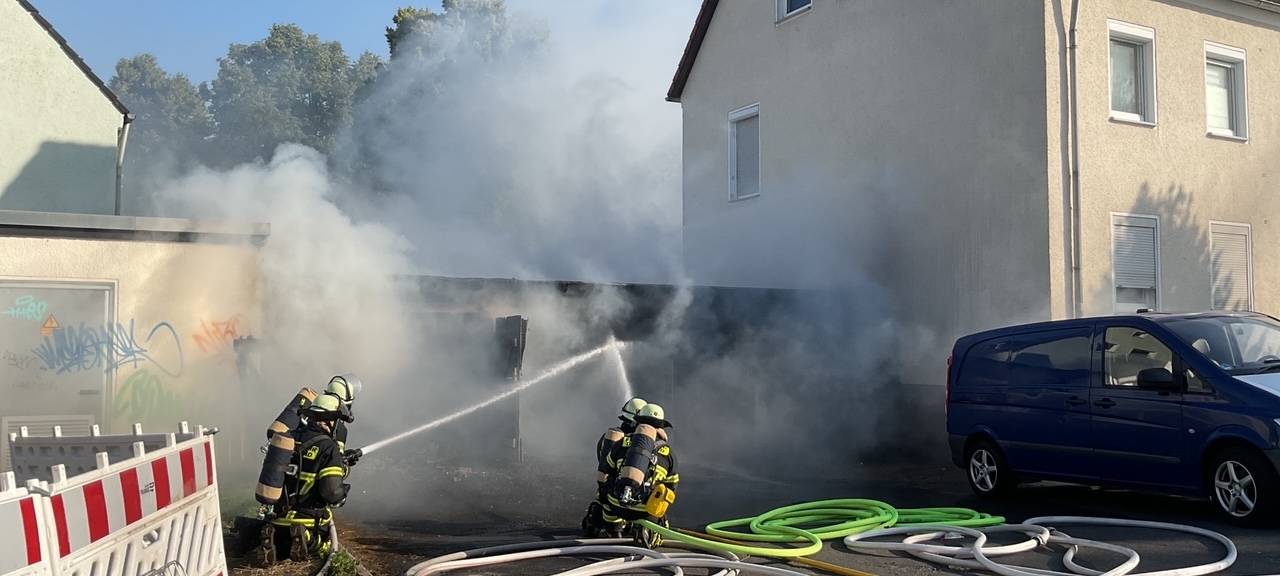 Garagenbrand in Huckarde