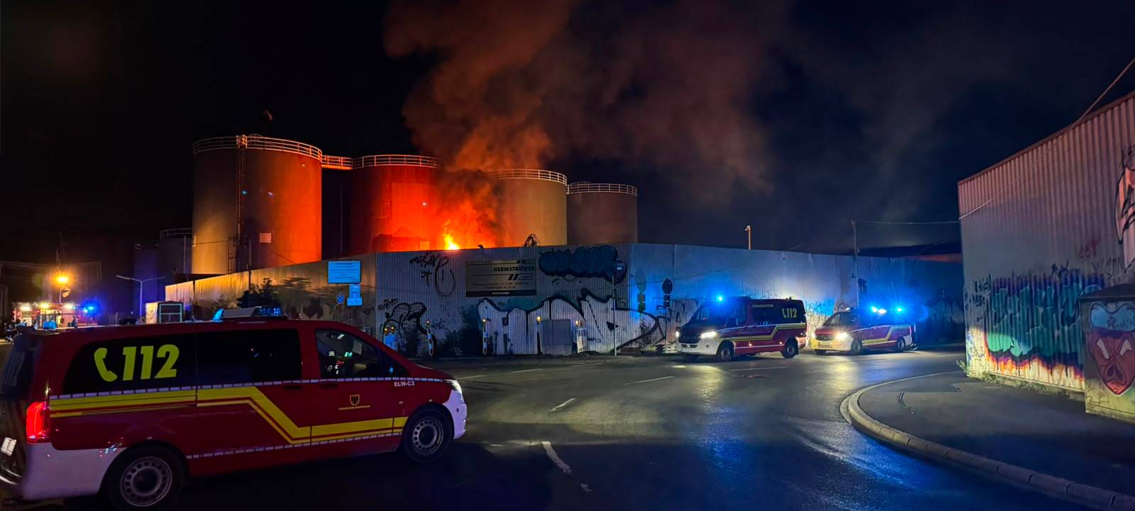 Brand im Dortmunder Hafen