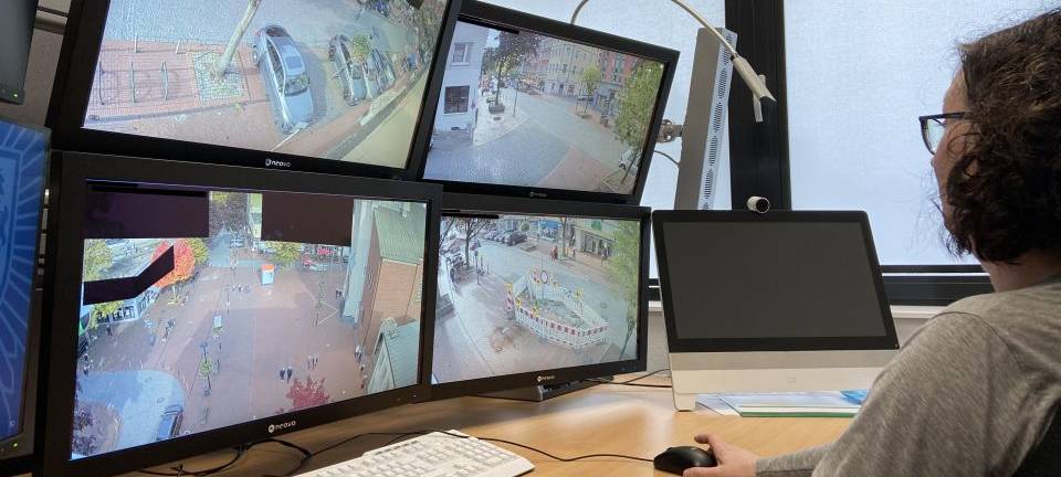 Videobeobachtung bei der Polizei