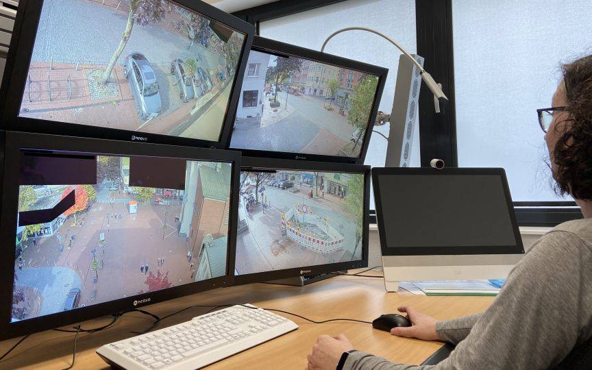 Videobeobachtung bei der Polizei