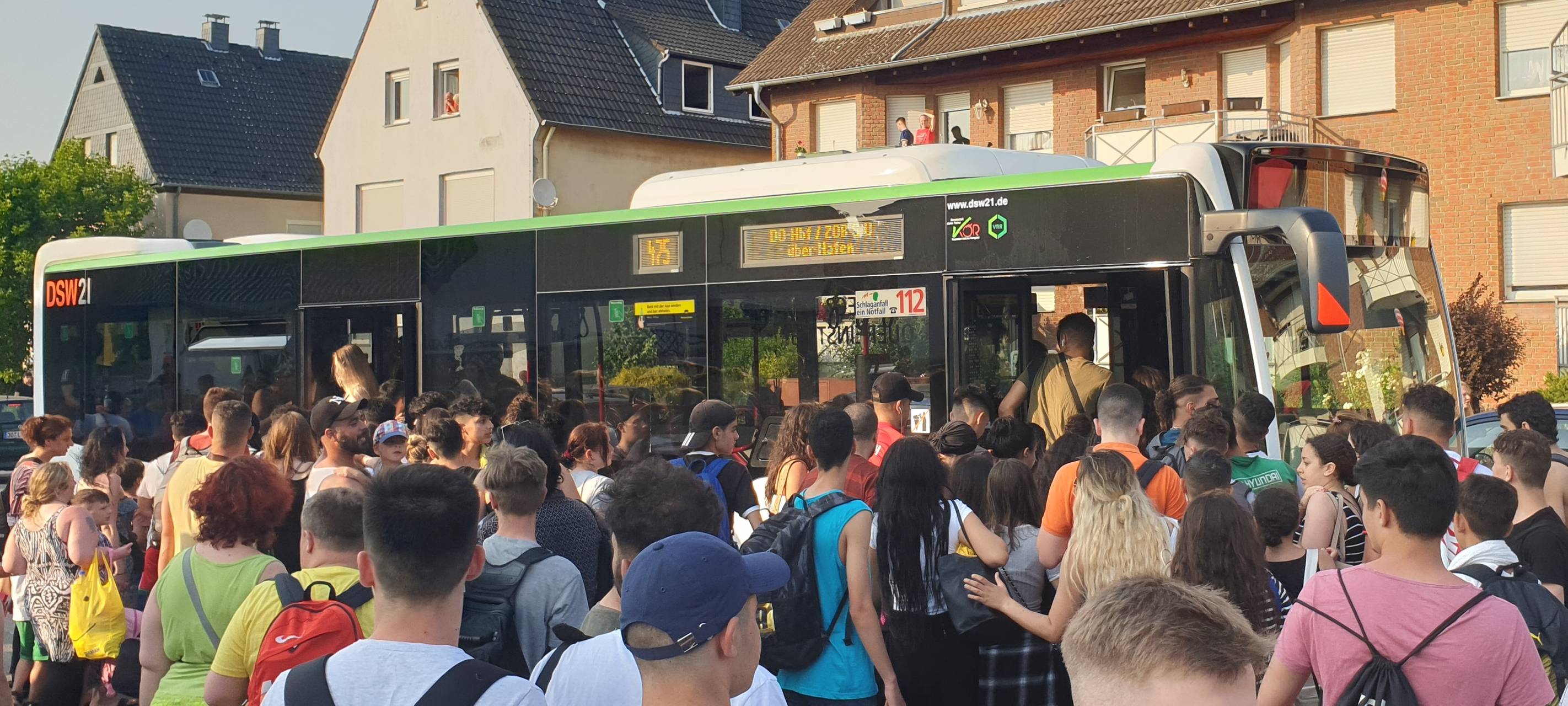 Verkehrschaos nach Badeschluss