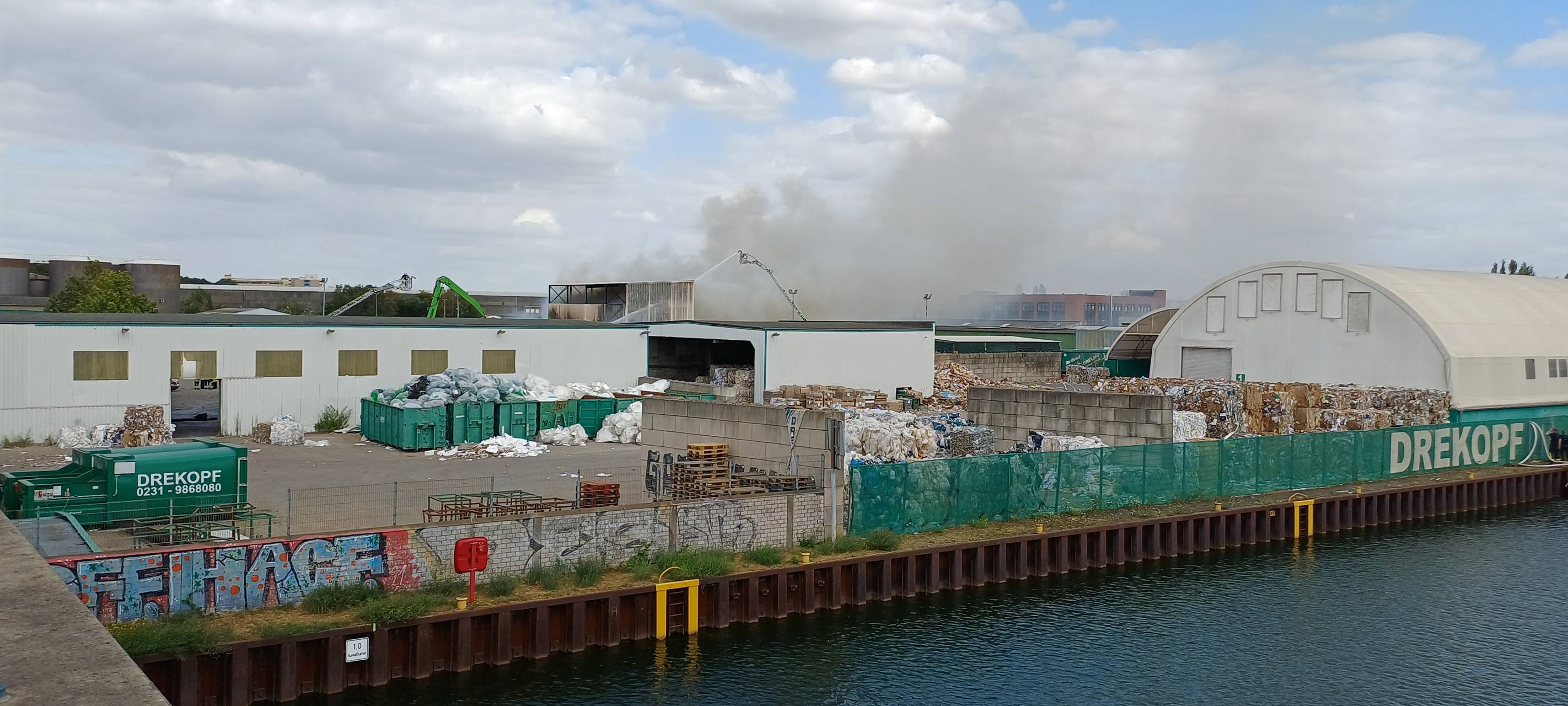 Großbrand am Dortmunder Hafen
