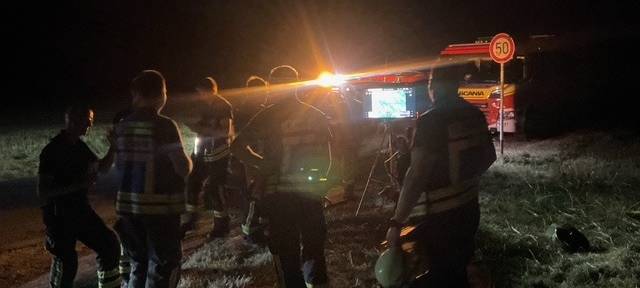 Waldbrand Lanstrop Feuerwehr