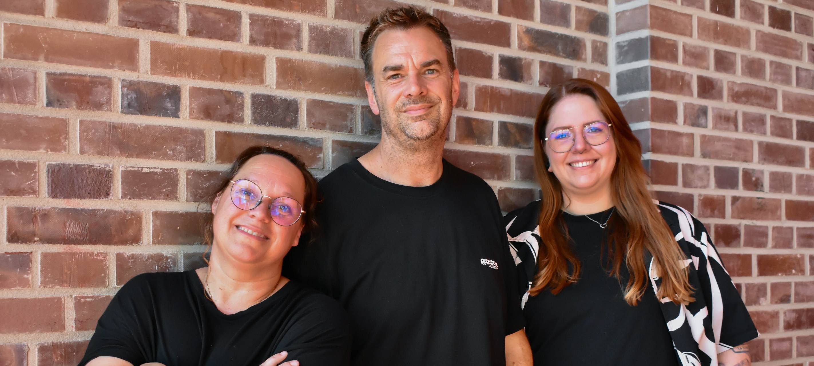 Das Guten Morgen Dortmund Team: Jackie Kindling (li.), Tim Schmutzler und Natalie Sager.