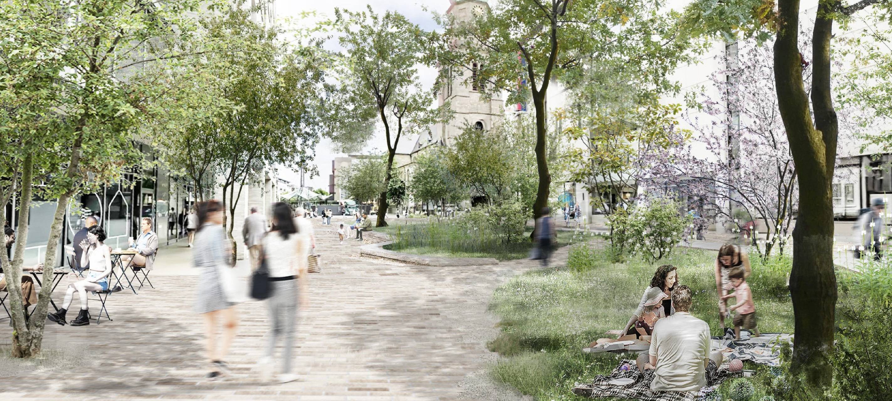 Die geplante Promenade soll die Aufenthaltsqualität verbessern und die Dortmunder Innenstadt an heißen Tagen abkühlen.