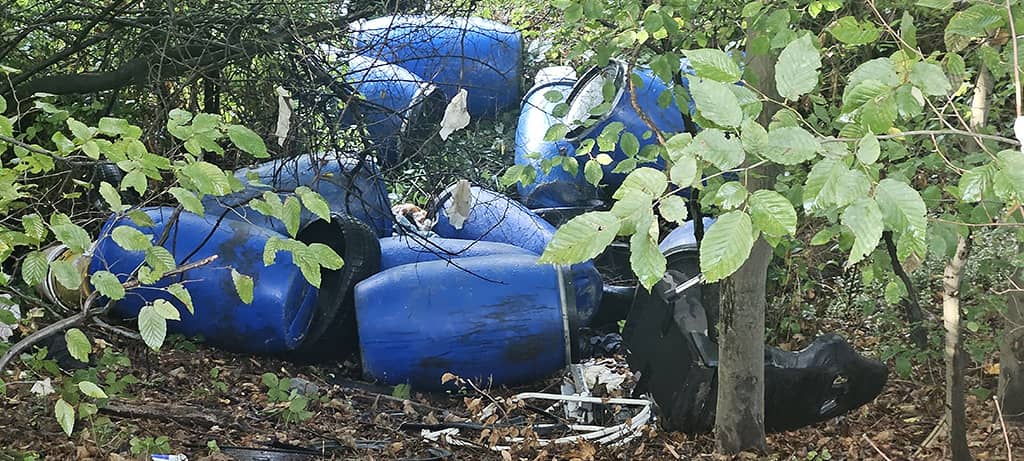 Illegale Müllkippe