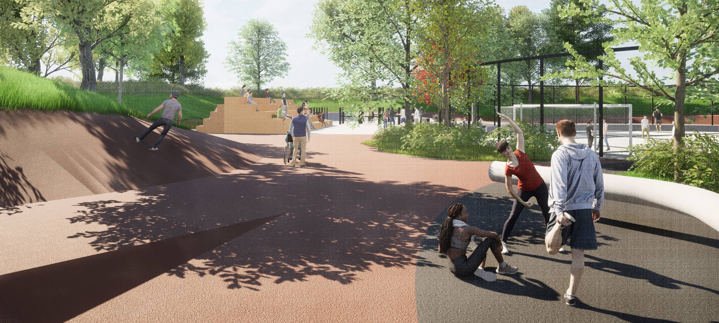 Der geplante Park "Grüner Ring" soll um das Gelände der Westfalenhütte herumführen.