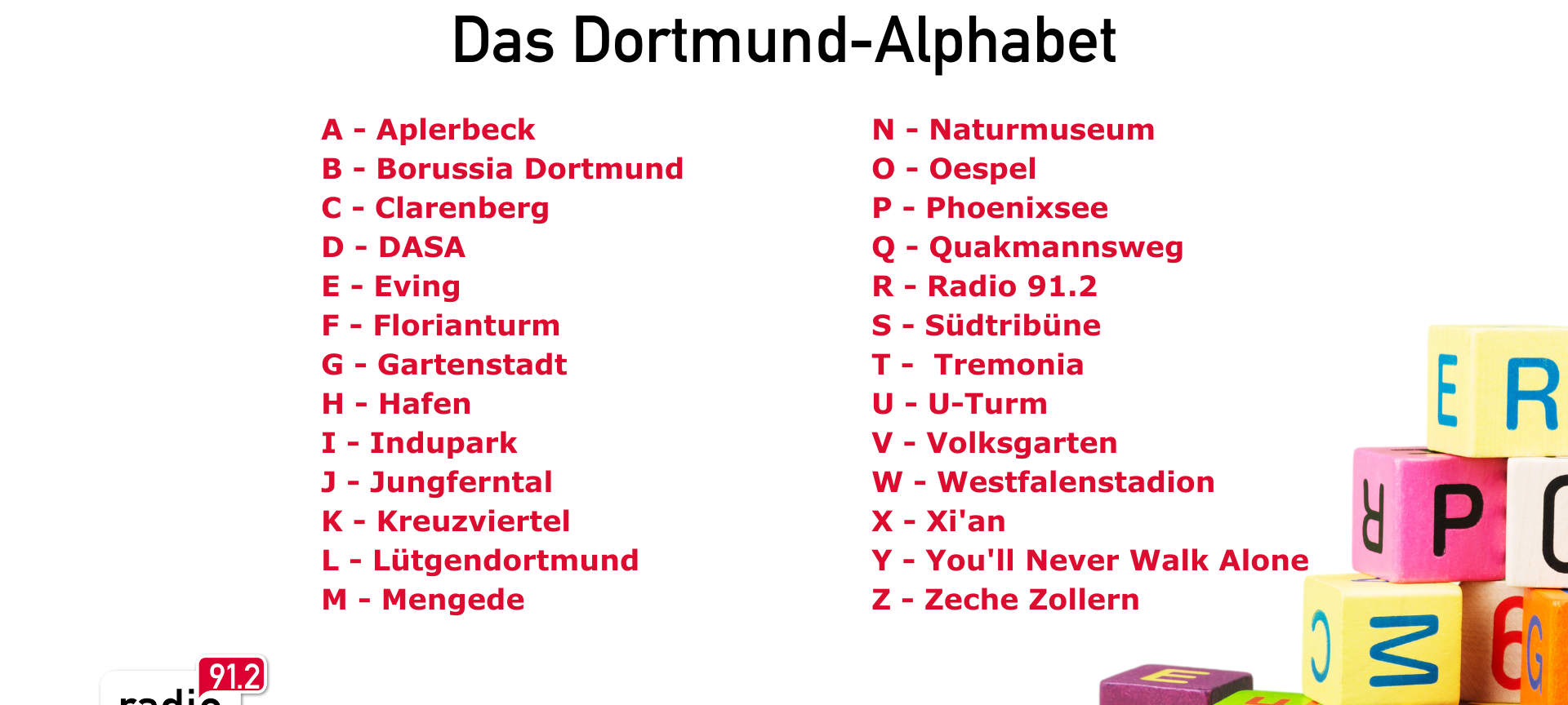 Dortmund-Alphabet - Ergebnisse!
