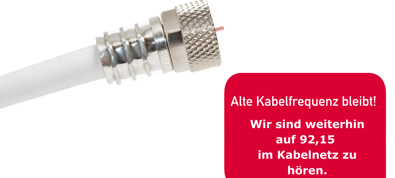 Update: Alte Kabelfrequenz von Radio 91.2 bleibt!