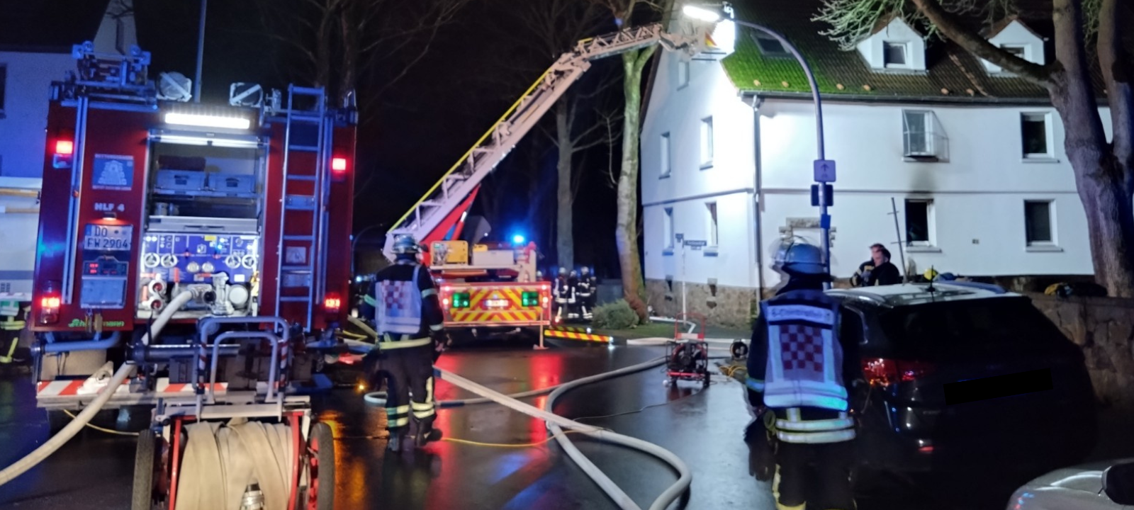 Schwerverletzter durch Wohnungsbrand in Dortmund-Marten