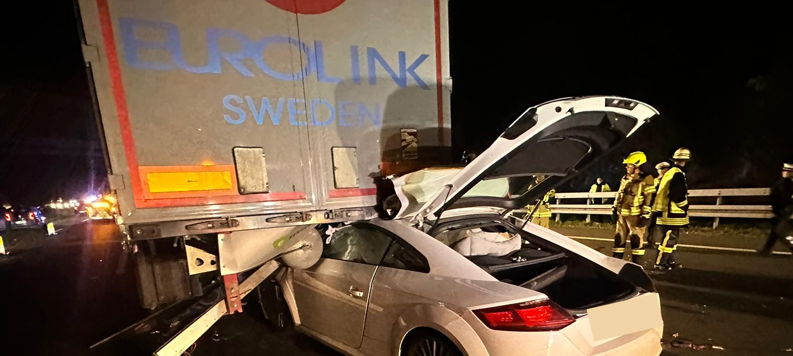 Rettungshubschrauber-Einsatz auf A 1 bei Dortmund